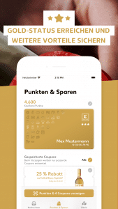 Kundenkarte Goldstatus
