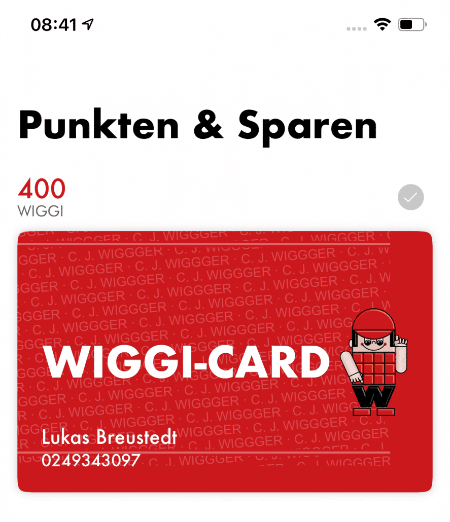 digitale Kundenkarte