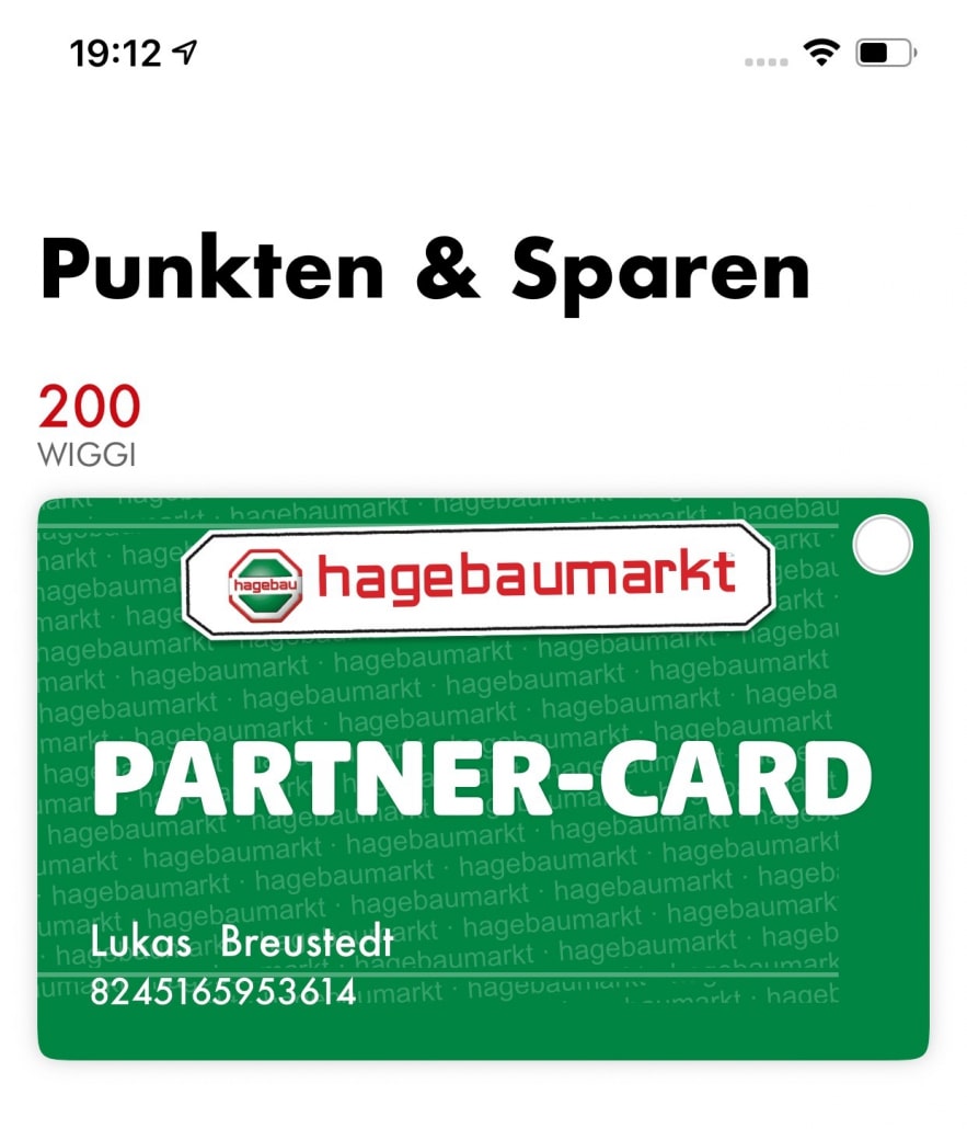 digitale Kundenkarte