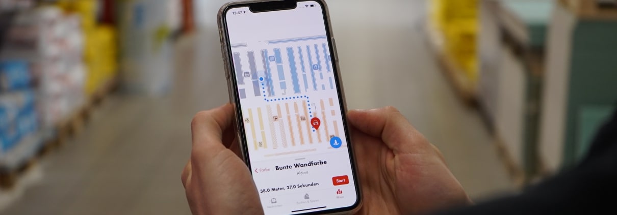 Instore Navigation für Einzelhändler