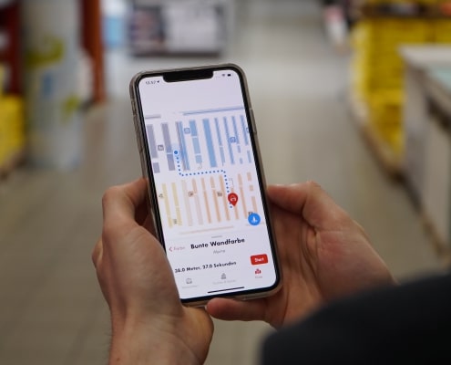 Instore Navigation für Einzelhändler