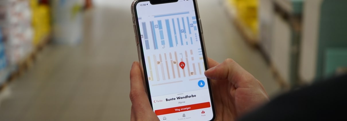 Produktsuche und Indoor Navigation