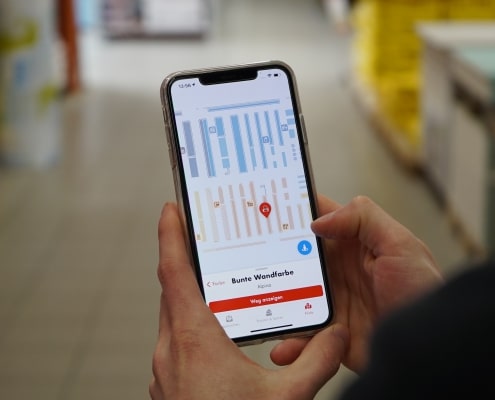 Produktsuche und Indoor Navigation