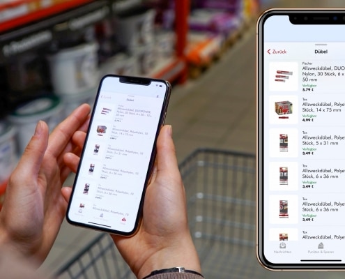 locandis Produktsuche der Indoor Navigation