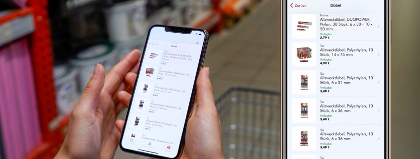 locandis Produktsuche der Indoor Navigation