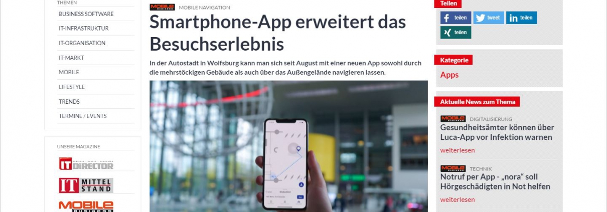IT-Zoom berichtet über Autostadt App von locandis