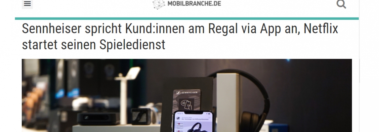 Mobilbranche News über Sennheiser Kunden-App