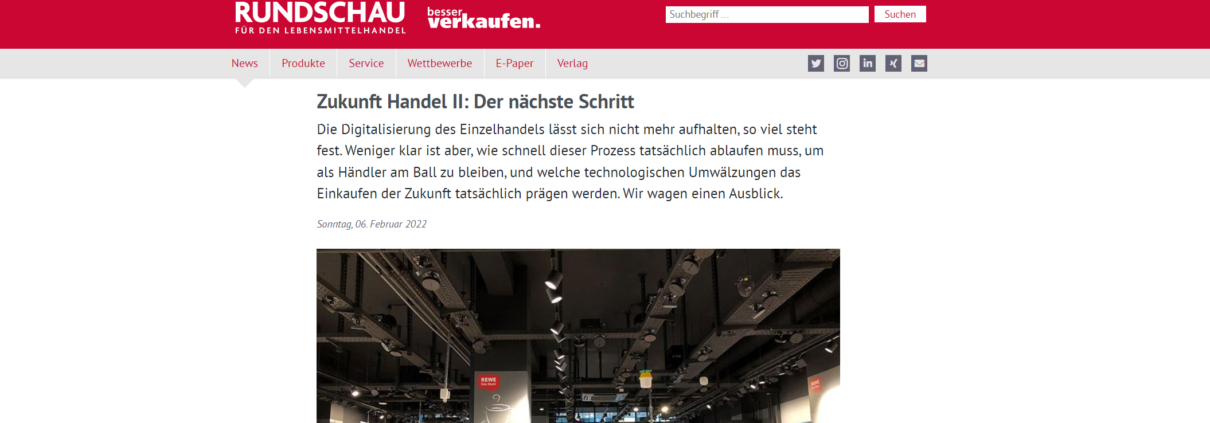 Rundschau für den Lebensmittelhandel über digitale Kundenkarte