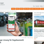 BaumarktManager berichtet über Digital Signage Lösung